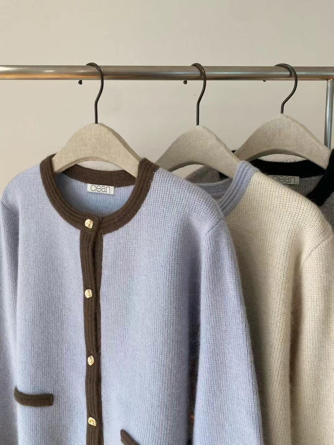 CLEAN東大門㊣直郵女士新款熱賣休閑25秋冬推薦職業人氣針織衫YOUTH針織衫