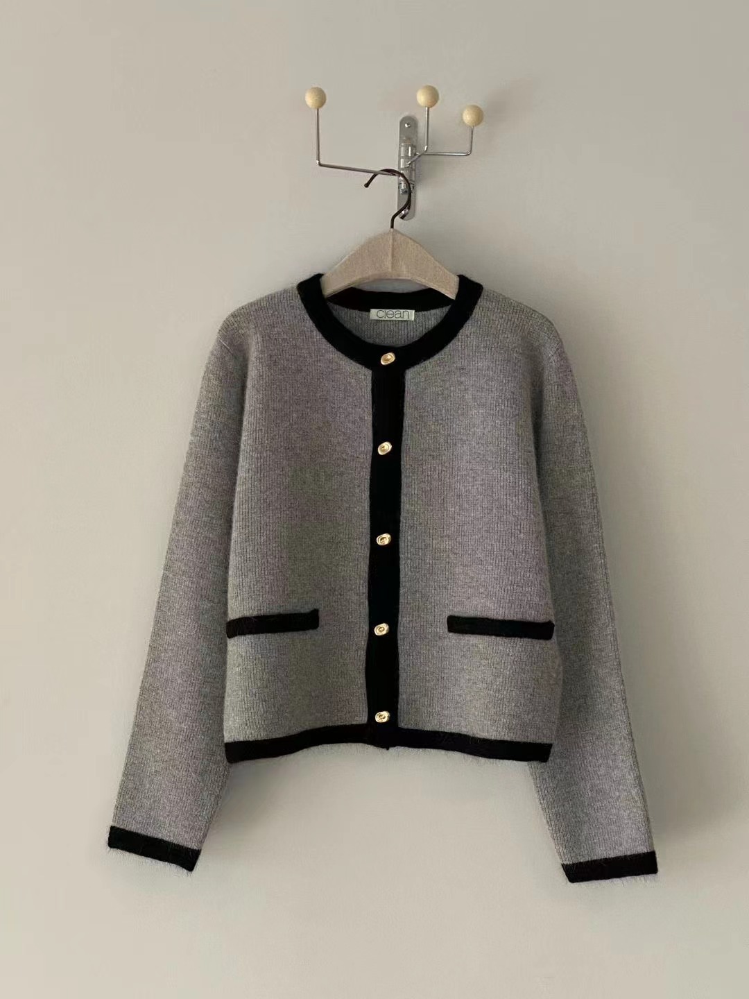 CLEAN東大門㊣直郵女士新款熱賣休閑25秋冬推薦職業人氣針織衫YOUTH針織衫圖色3