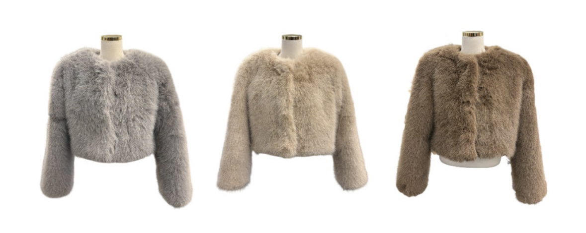 BADCALM韓國代購㊣女裝新品時尚休閑人氣熱賣短款大衣毛皮狐貍BADCALM短款大衣