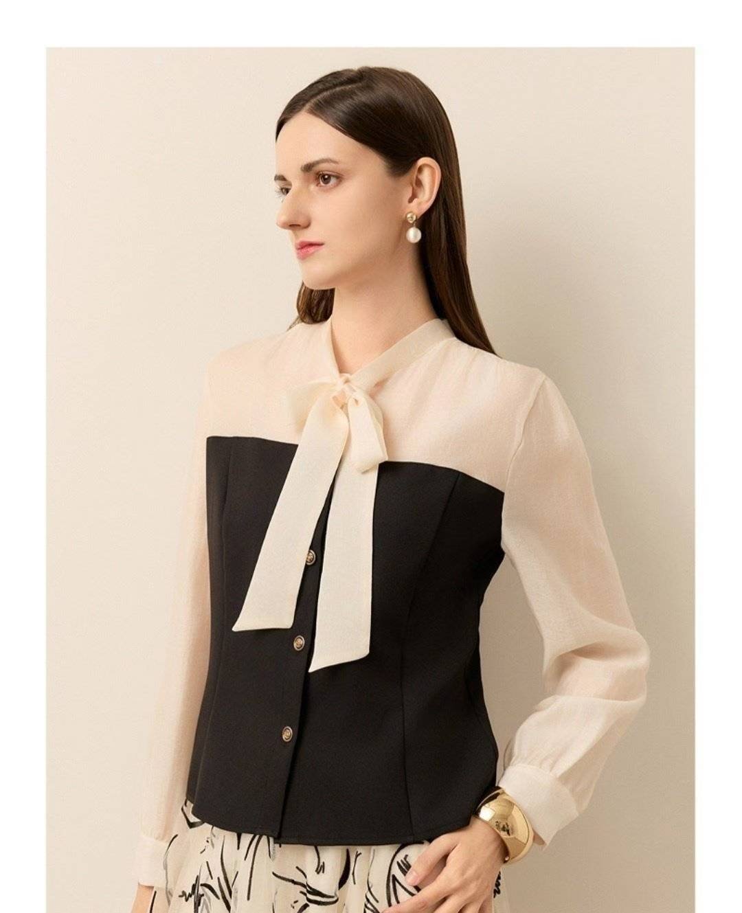 OLIVIA韓國直郵㊣女裝新款職業真品25秋冬推薦時尚襯衫蕾絲衫OLIVIA襯衫/蕾絲衫