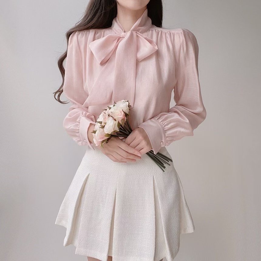 OLIVIA東大門㊣代購女士新款推薦時尚熱賣人氣職業襯衫蕾絲衫OLIVIA襯衫/蕾絲衫圖色1