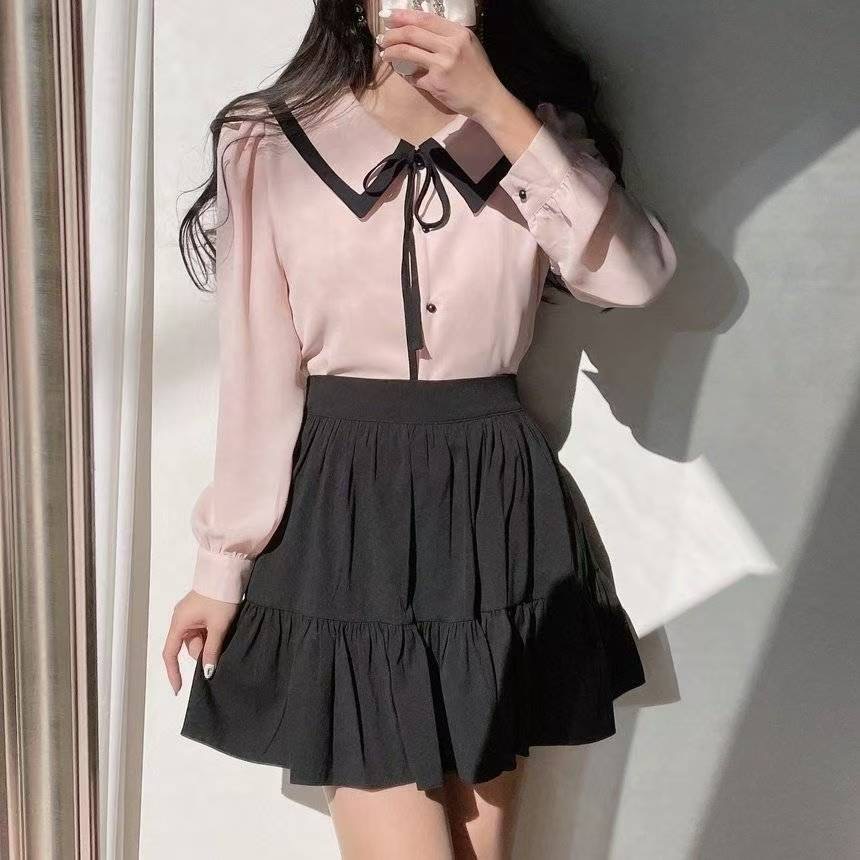 OLIVIA韓國代購㊣女士新品時尚推薦25秋冬休閑職業襯衫蕾絲衫OLIVIA襯衫/蕾絲衫