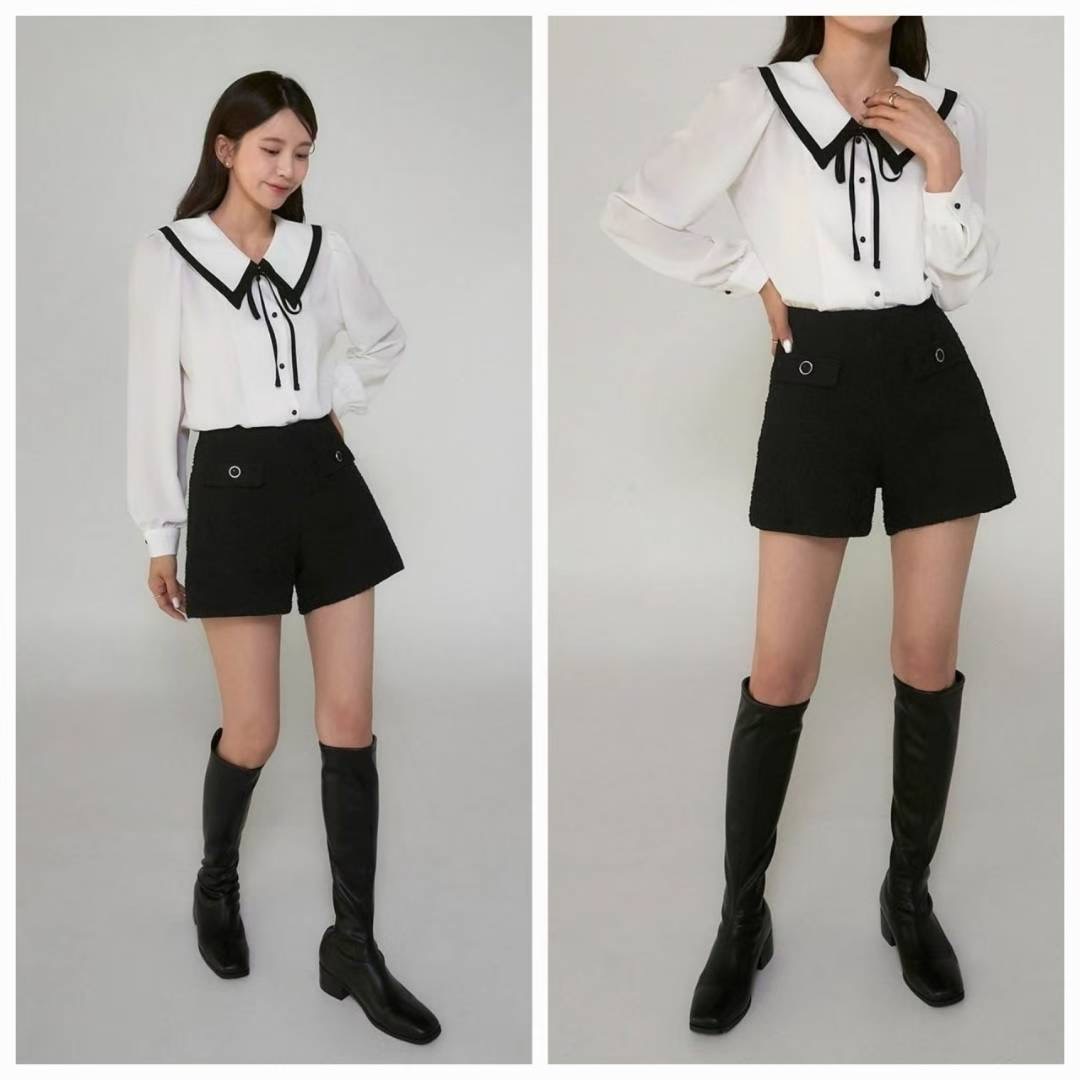 OLIVIA韓國代購㊣女士新品時尚推薦25秋冬休閑職業襯衫蕾絲衫OLIVIA襯衫/蕾絲衫