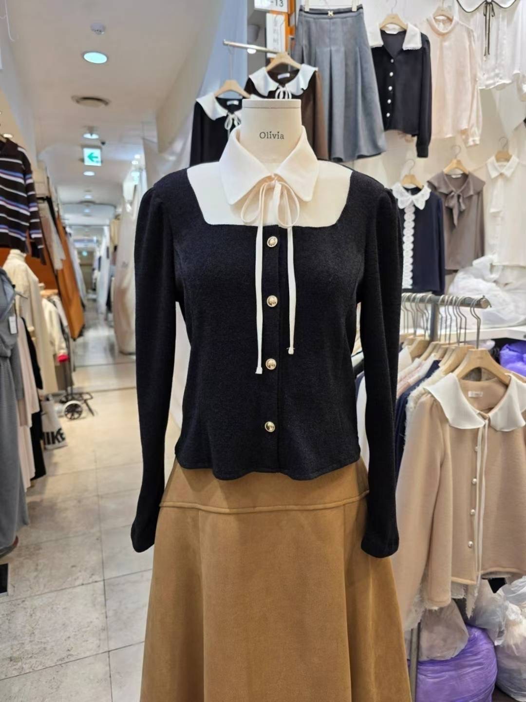 OLIVIA韓國直郵㊣女士新品職業推薦時尚休閑真品熱賣針織衫OLIVIA針織衫圖色2