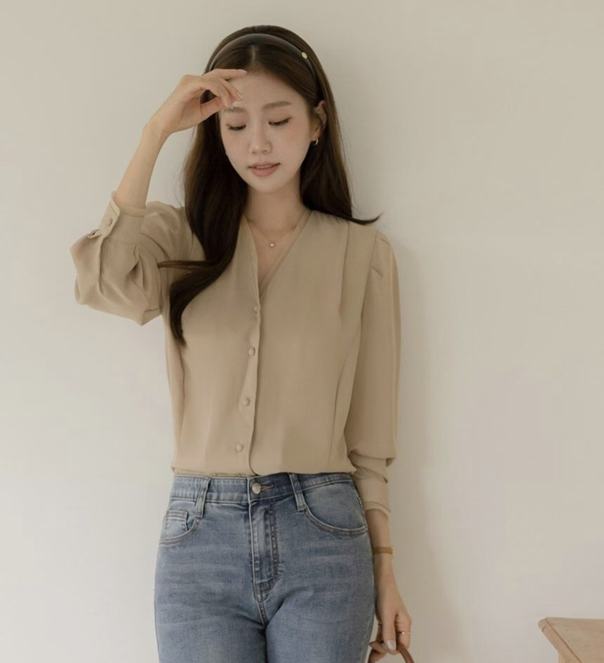 OLIVIA韓國直郵㊣女裝新品時尚熱賣推薦人氣職業襯衫蕾絲衫OLIVIA襯衫/蕾絲衫圖色3