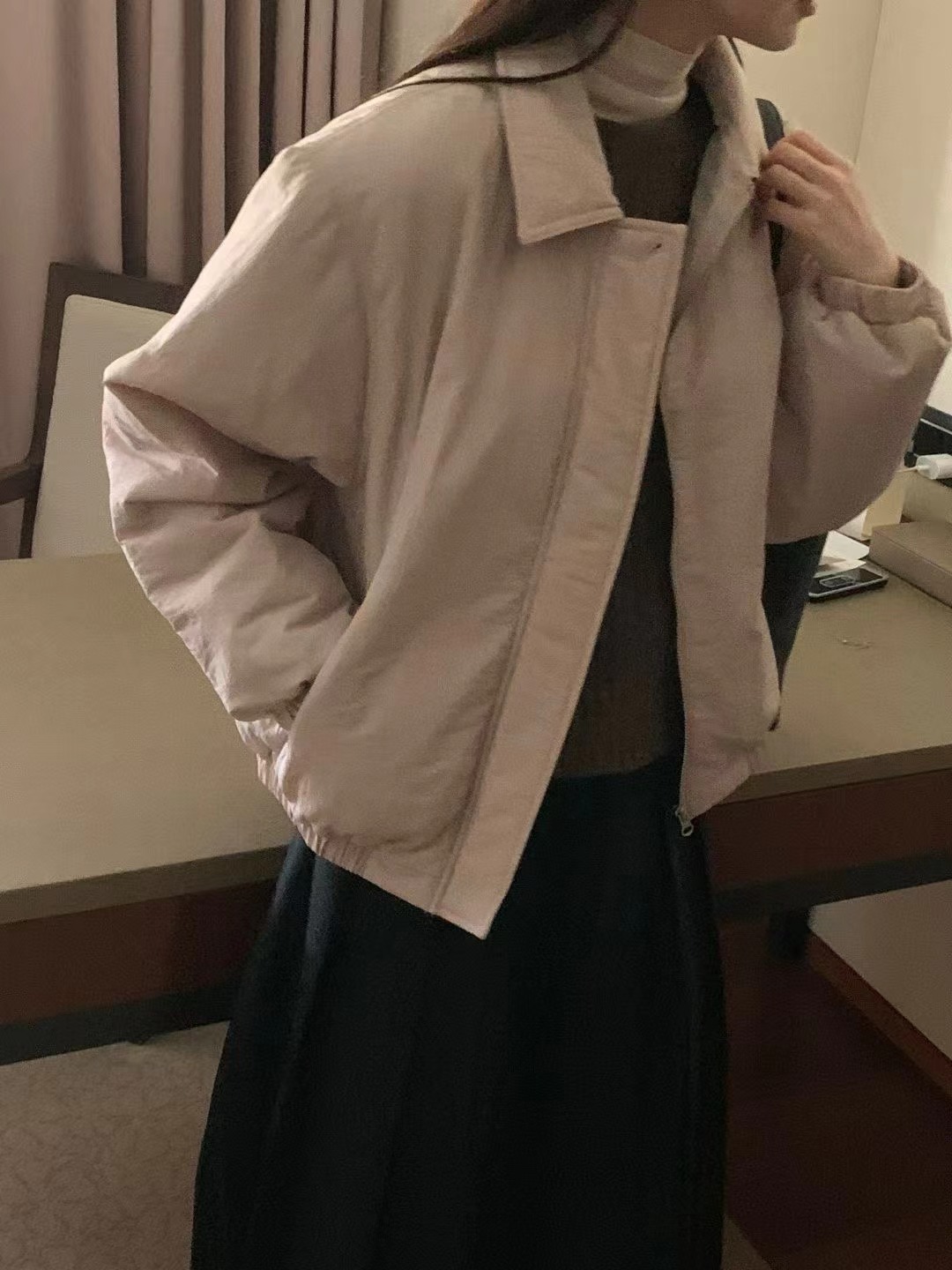 MOOD BEIGE韓國代購㊣女士新品真品休閑熱賣人氣推薦時尚夾克MOOD BEIGE夾克