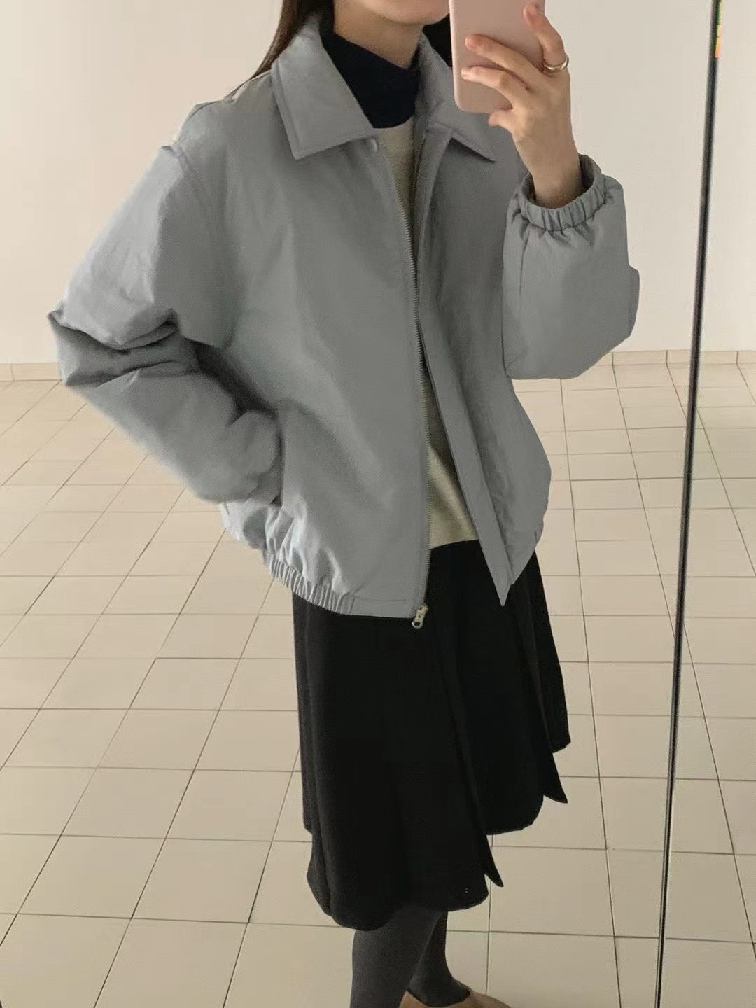 MOOD BEIGE韓國代購㊣女士新品真品休閑熱賣人氣推薦時尚夾克MOOD BEIGE夾克