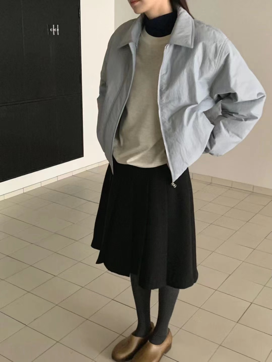 MOOD BEIGE韓國代購㊣女士新品真品休閑熱賣人氣推薦時尚夾克MOOD BEIGE夾克