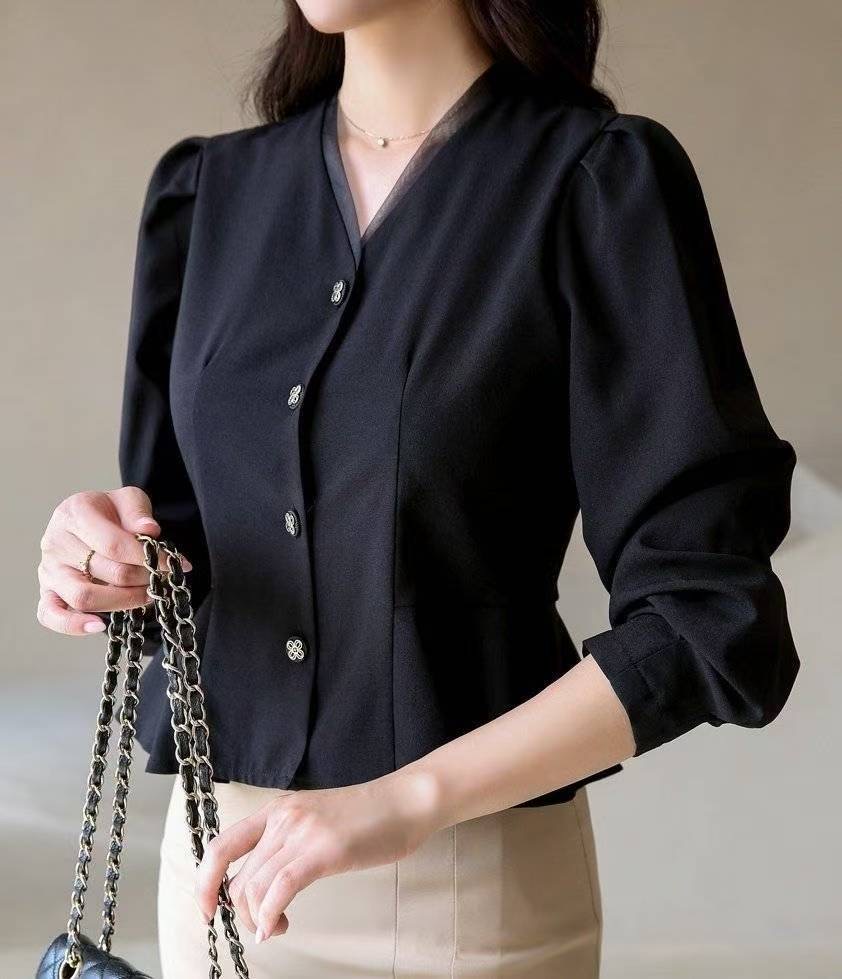 OLIVIA東大門㊣直郵女裝新品推薦職業休閑真品熱賣襯衫蕾絲衫OLIVIA襯衫/蕾絲衫圖色1