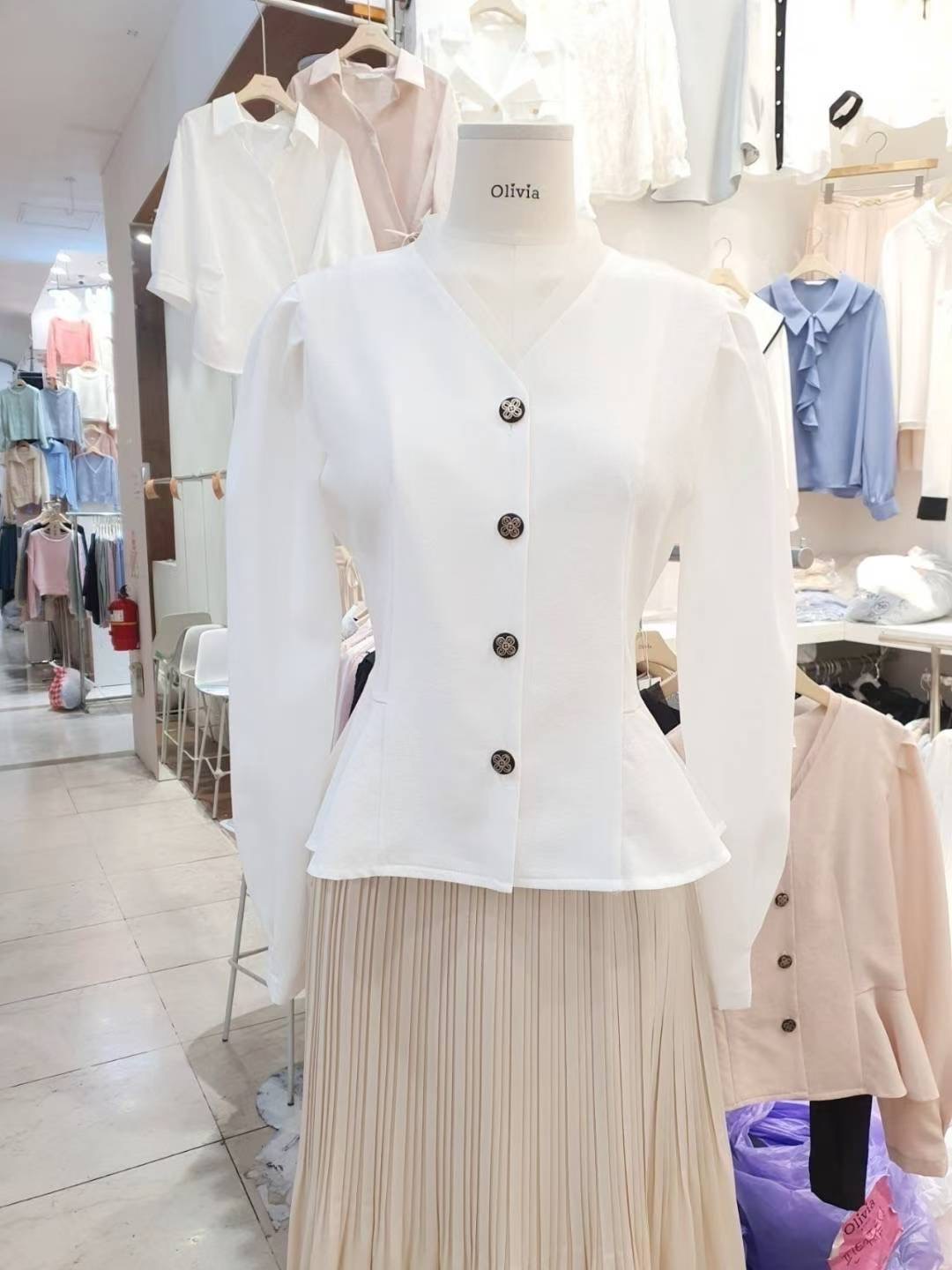 OLIVIA東大門㊣直郵女裝新品推薦職業休閑真品熱賣襯衫蕾絲衫OLIVIA襯衫/蕾絲衫圖色3