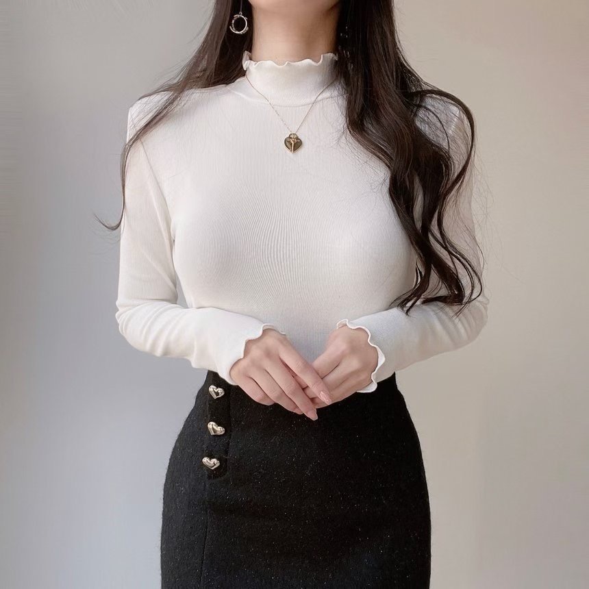 OLIVIA韓國直郵㊣女士新品推薦職業休閑人氣時尚真品長袖T恤OLIVIA長袖T恤圖色1