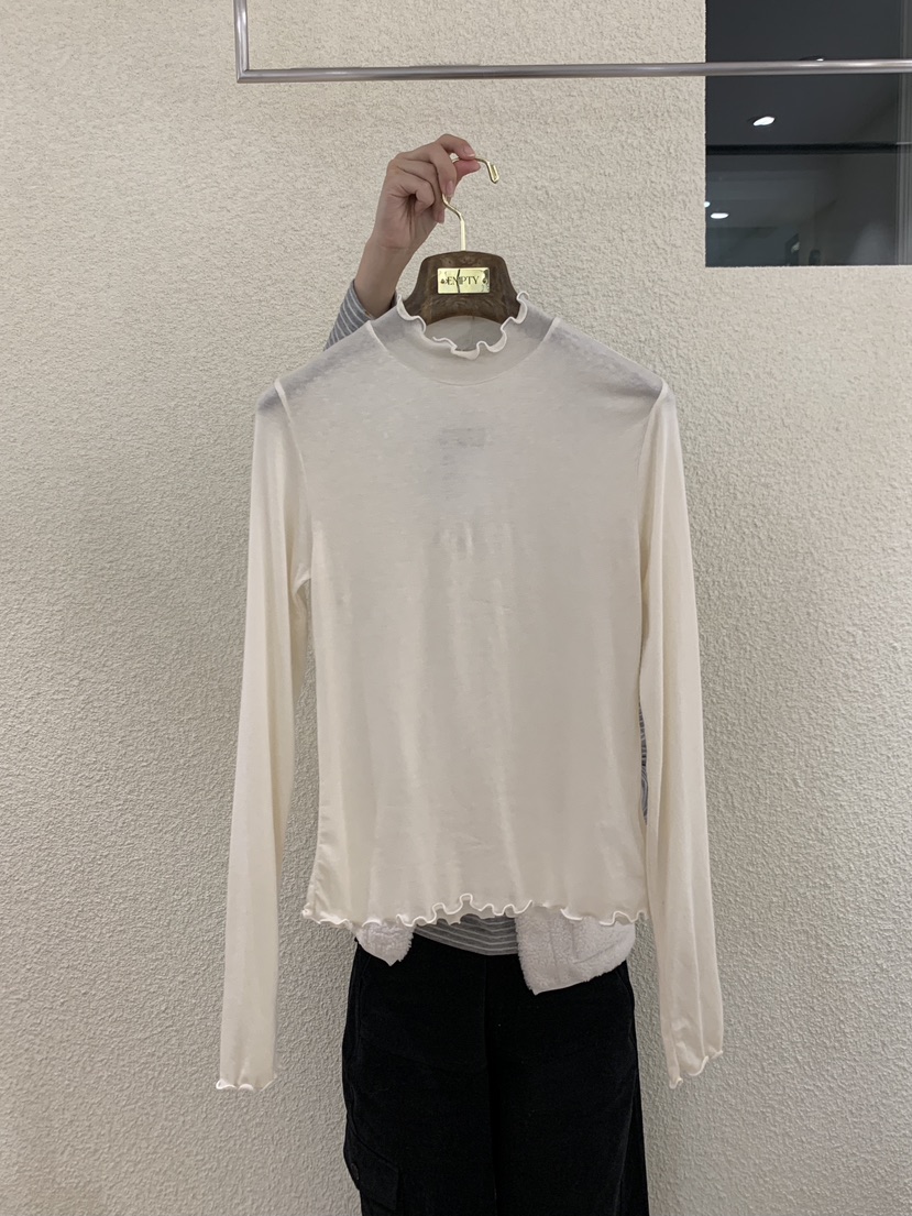 EMPTY東大門㊣直郵女裝新品職業時尚休閑熱賣人氣25秋冬長袖T恤EMPTY長袖T恤圖色1