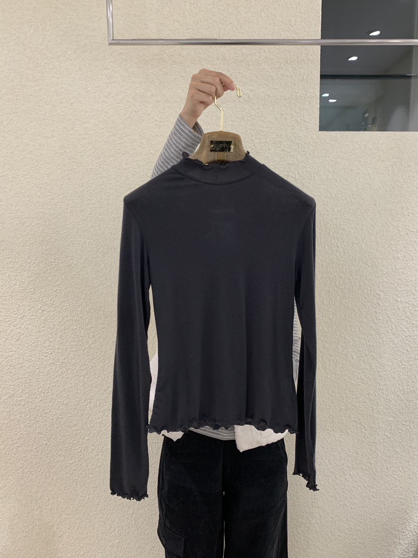 EMPTY東大門㊣直郵女裝新品職業時尚休閑熱賣人氣25秋冬長袖T恤EMPTY長袖T恤圖色2