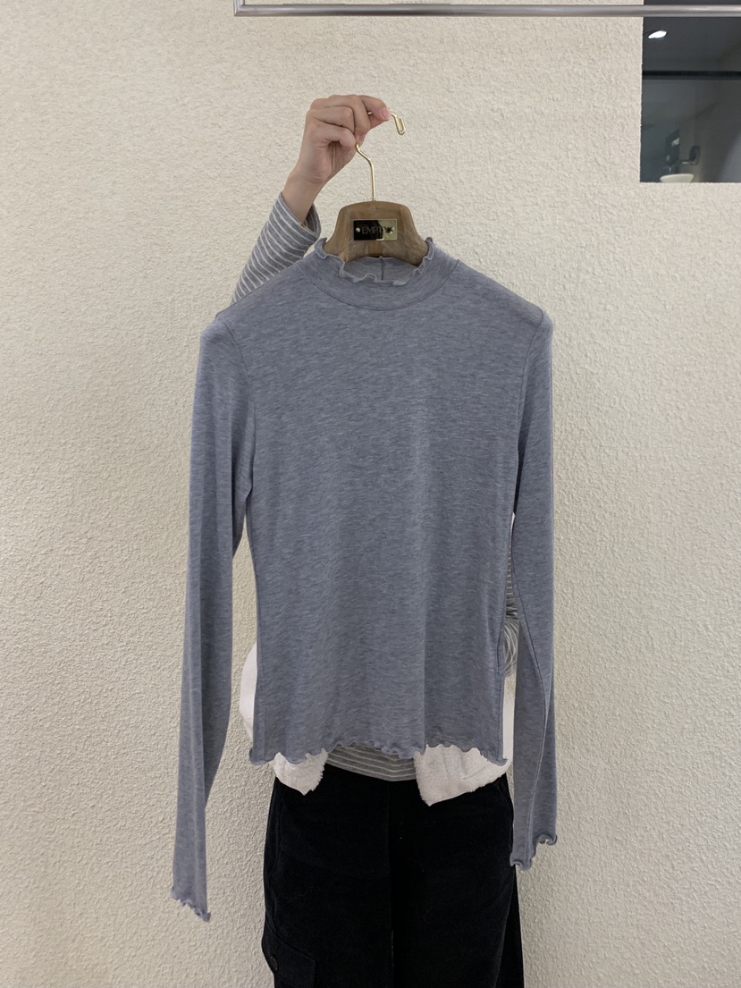 EMPTY東大門㊣直郵女裝新品職業時尚休閑熱賣人氣25秋冬長袖T恤EMPTY長袖T恤圖色3