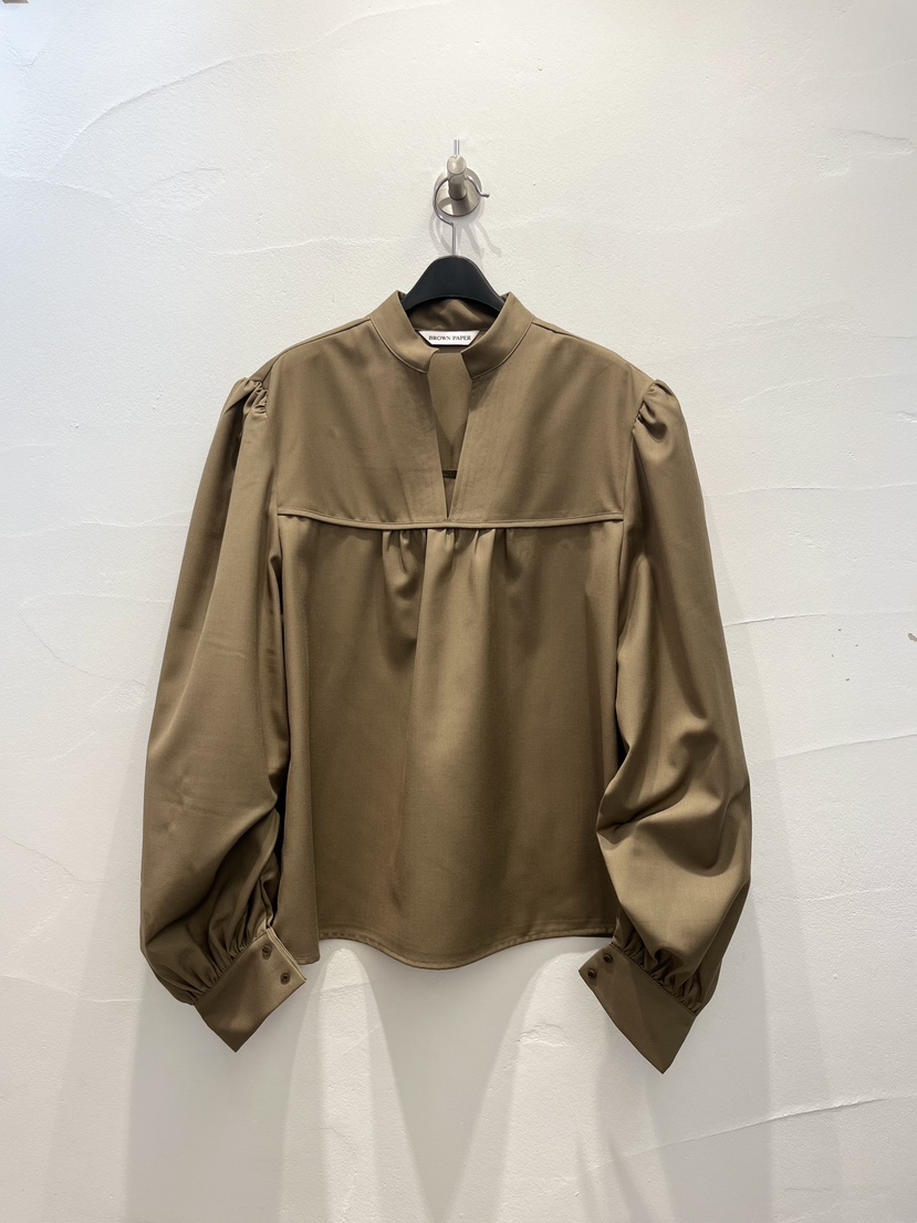 BROWN PAPER-S東大門㊣代購女裝新品25秋冬休閑襯衫蕾絲衫BROWN PAPER-S襯衫/蕾絲衫圖色1