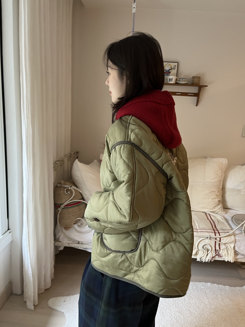 AT NOTE東大門㊣直郵女裝新品推薦短款棉服史努比刺繡絎縫AT NOTE短款棉服