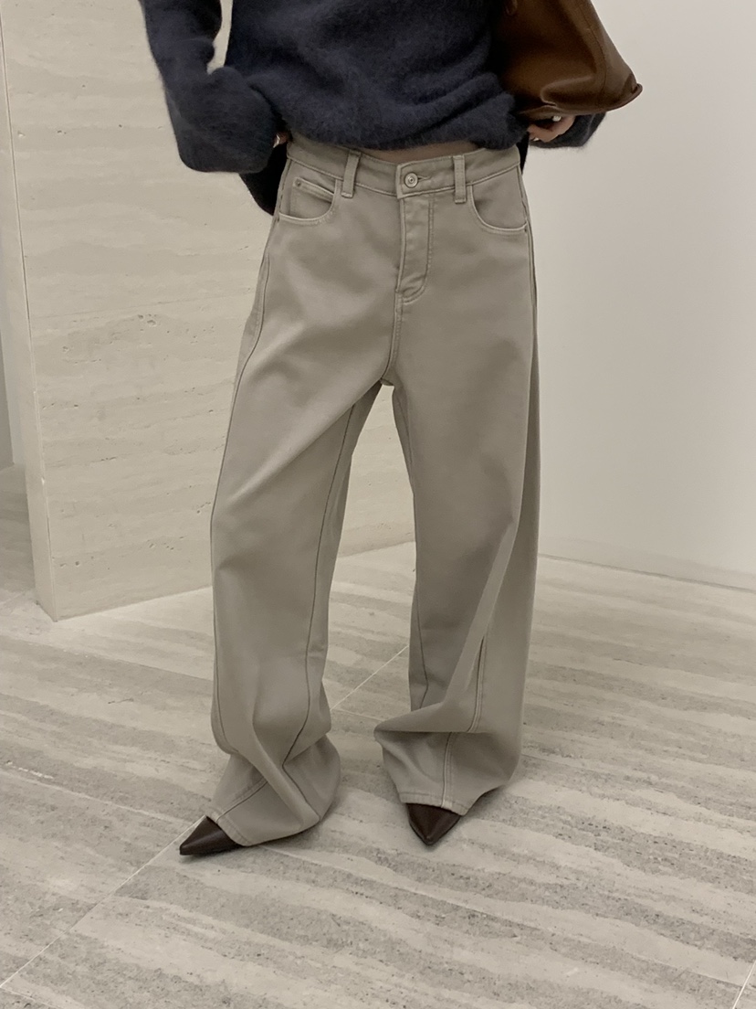 RIVER RAIN韓國代購㊣女裝新款熱賣25秋冬職業推薦人氣休閑褲RIVER RAIN休閑褲