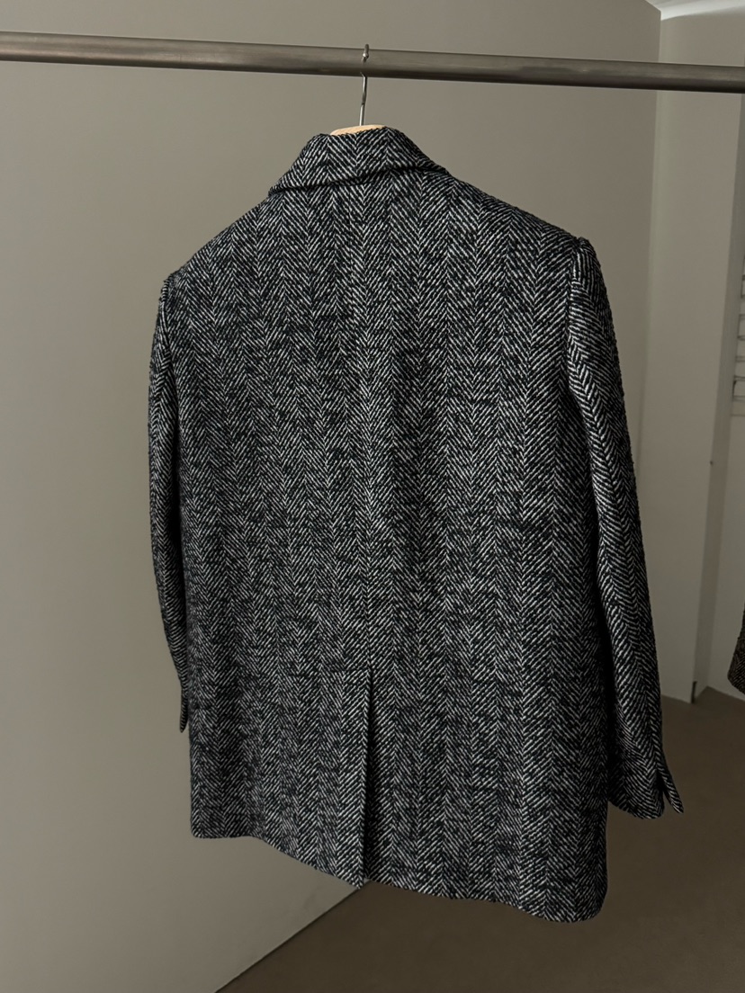 LOWBURN東大門㊣代購女裝新款真品熱賣時尚推薦夾克人字紋雙層LOWBURN夾克