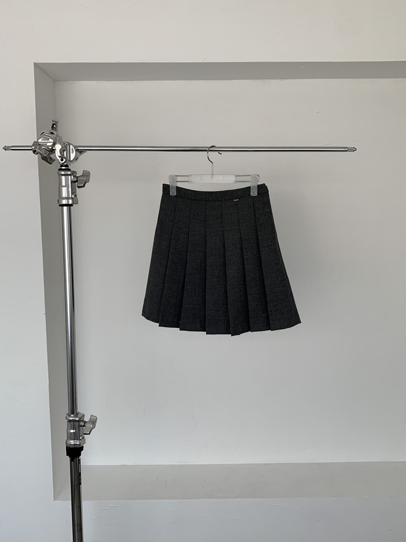 RIVER RAIN東大門㊣代購女士新款真品休閑時尚推薦25秋冬短裙RIVER RAIN短裙圖色2灰色