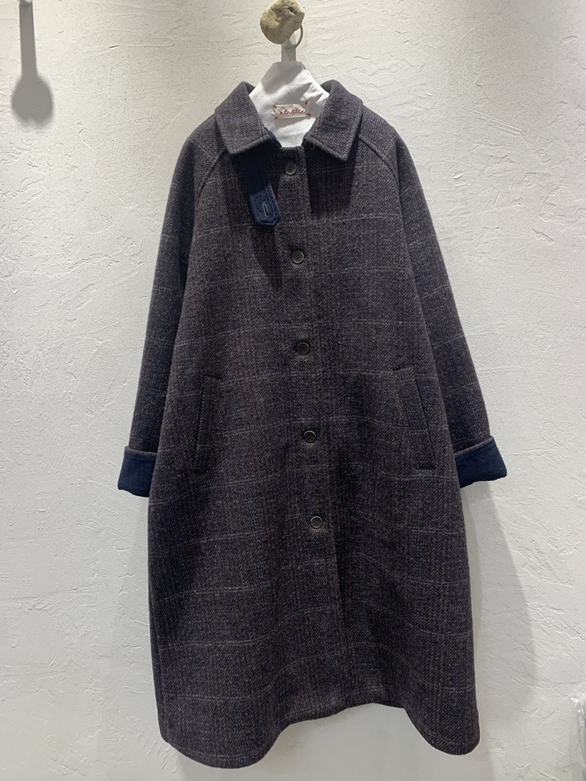 AT NOTE東大門㊣實拍女士新款職業熱賣時尚中長款大衣格子AT NOTE中長款大衣圖色2