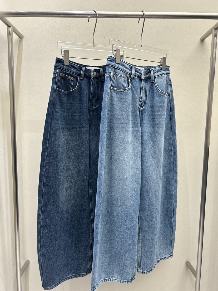 LATTE-P東大門㊣直郵女裝新品推薦時尚休閑人氣職業牛仔褲LATTE-P牛仔褲