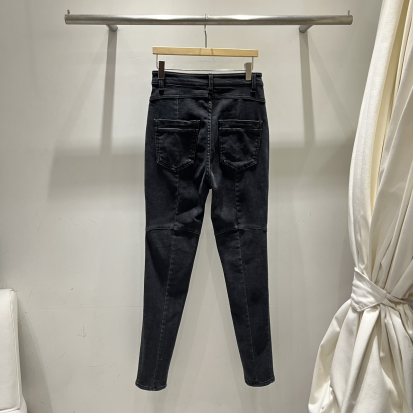 ABBEYLEE東大門㊣直郵女裝新品25秋冬時尚牛仔褲緊身褲拉鏈ABBEYLEE牛仔褲