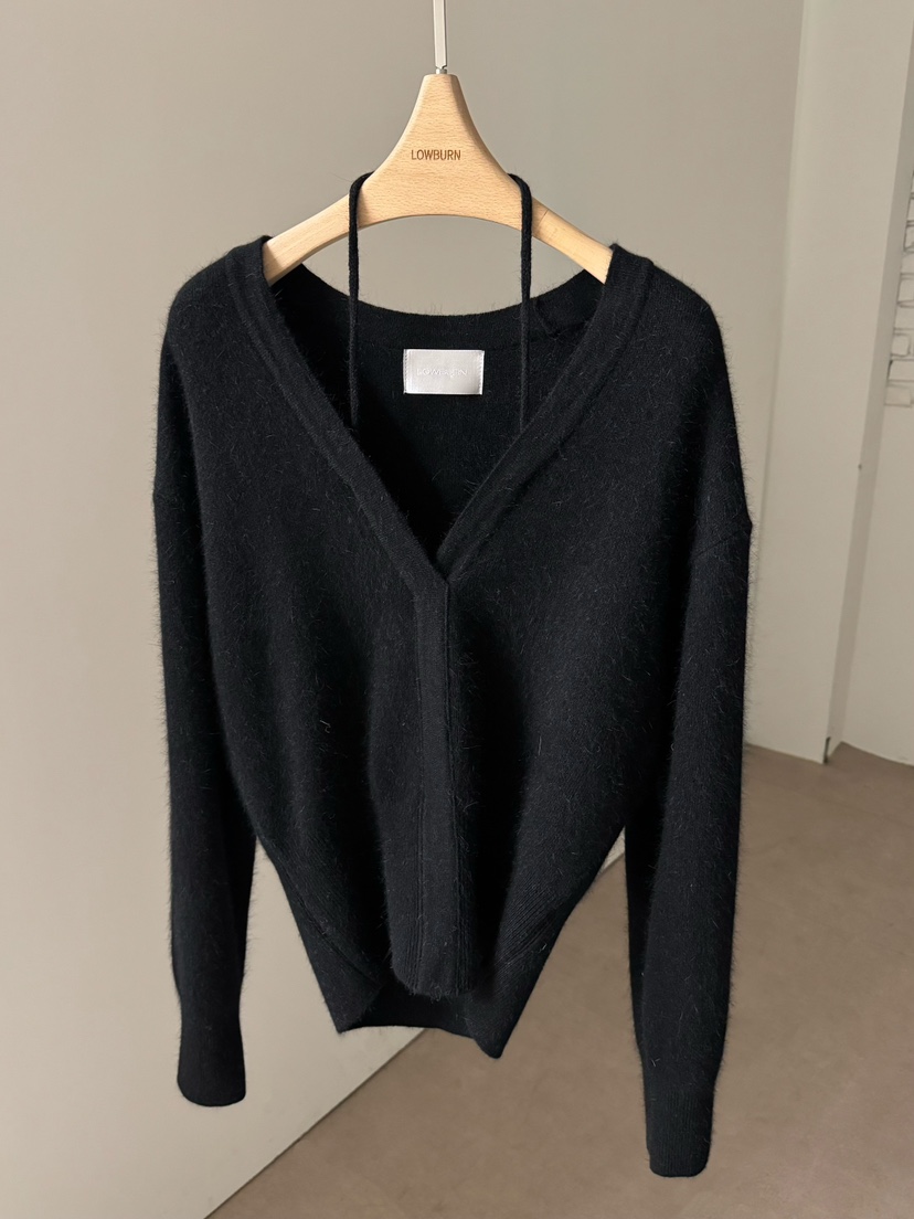 LOWBURN韓國直郵㊣女士新款時尚休閑25秋冬針織衫安哥拉羊毛LOWBURN針織衫圖色4