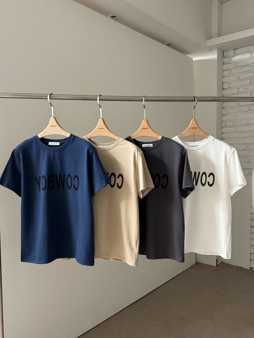 LOWBURN韓國直郵㊣女裝新品職業25秋冬時尚推薦人氣熱賣T恤LOWBURNT恤