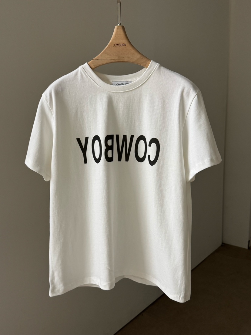 LOWBURN韓國直郵㊣女裝新品職業25秋冬時尚推薦人氣熱賣T恤LOWBURNT恤圖色1