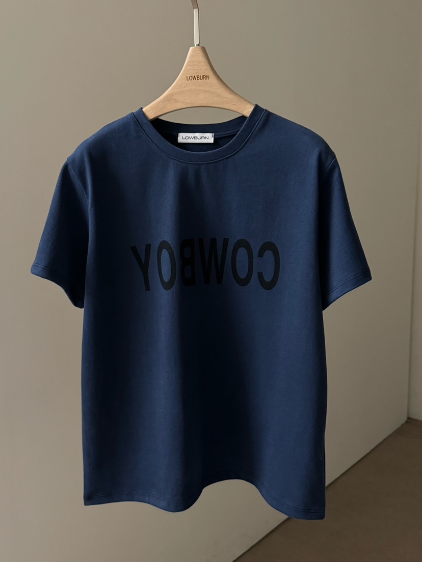 LOWBURN韓國直郵㊣女裝新品職業25秋冬時尚推薦人氣熱賣T恤LOWBURNT恤圖色4