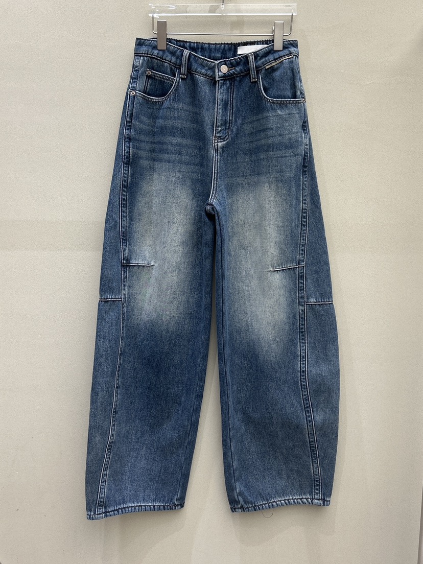 LATTE-P東大門㊣直郵女裝新品推薦25秋冬真品牛仔褲加絨羊毛LATTE-P牛仔褲圖色1