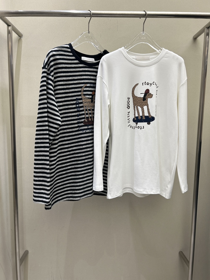 LATTE-P東大門㊣實拍女士新款時尚人氣真品推薦休閑長袖T恤LATTE-P長袖T恤