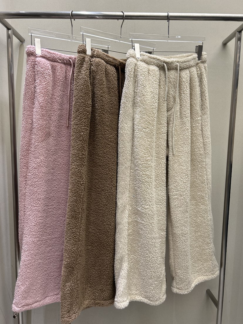 LATTE-P東大門㊣實拍女裝新品時尚人氣25秋冬職業休閑褲貂皮LATTE-P休閑褲