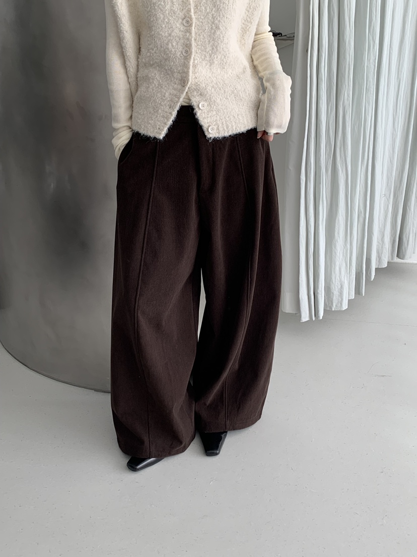 RIVER RAIN東大門㊣實拍女裝新款推薦真品25秋冬休閑褲燈芯絨RIVER RAIN休閑褲圖色2棕色