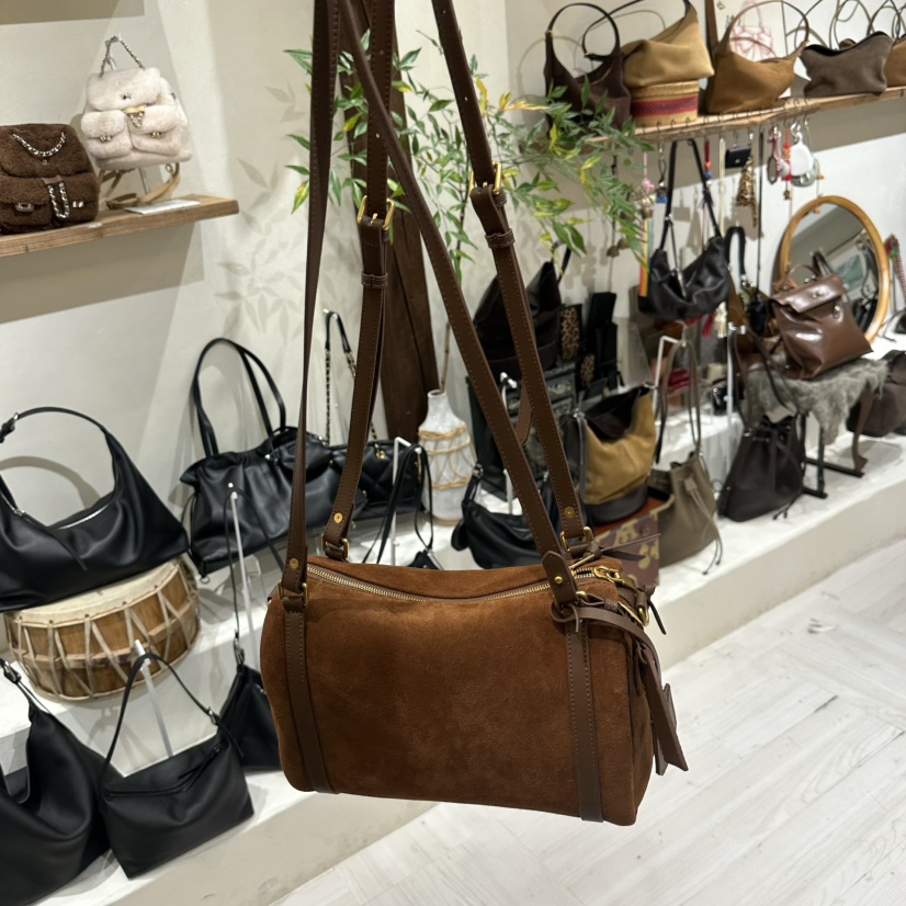 DEAR M韓國代購㊣女裝新品時尚熱賣25秋冬單肩斜跨包有長肩帶DEAR M單肩/斜跨包圖色2