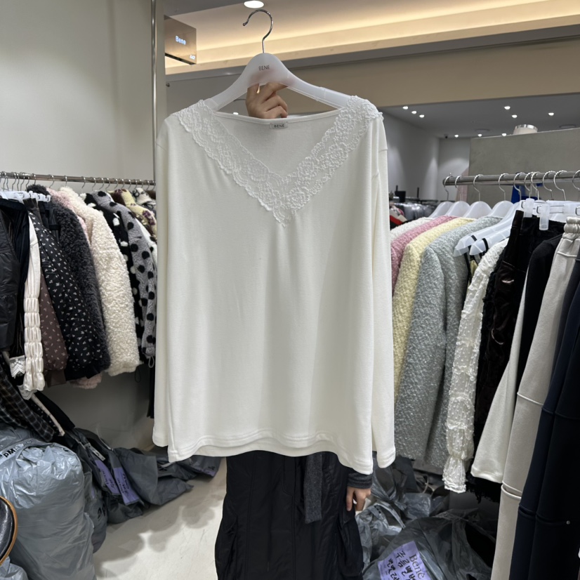 BENE東大門㊣直郵女裝新款熱賣職業人氣25秋冬推薦時尚長袖T恤BENE長袖T恤圖色1