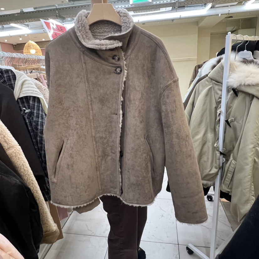 SIMPLE PARK/WMSTORY韓國代購㊣女士新款推薦25秋冬夾克兩面穿SIMPLE PARK/WMSTORY夾克圖色1