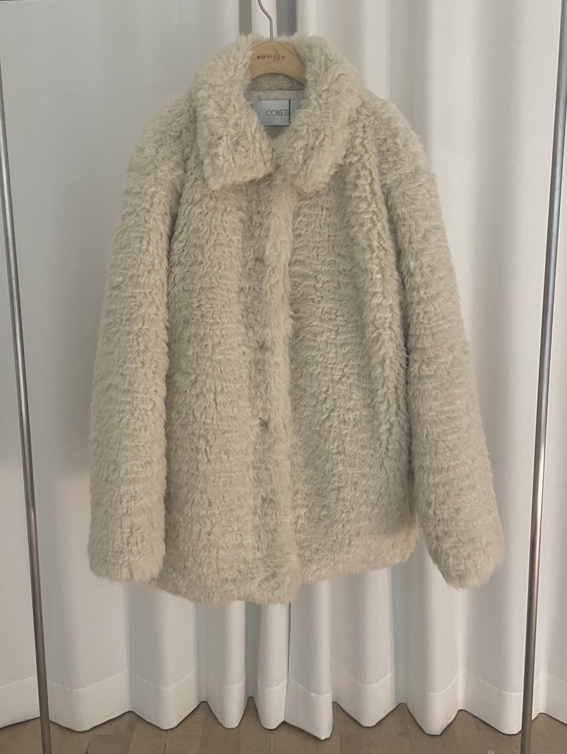 COMETE東大門㊣直郵女士新品休閑人氣職業推薦25秋冬短款大衣COMETE短款大衣圖色1