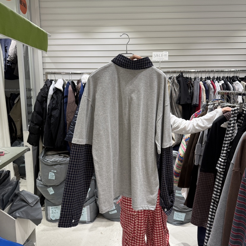 BRICKLANE韓國代購㊣女士新品真品休閑熱賣襯衫蕾絲衫假兩件BRICKLANE襯衫/蕾絲衫