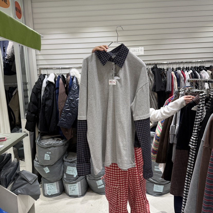 BRICKLANE韓國代購㊣女士新品真品休閑熱賣襯衫蕾絲衫假兩件BRICKLANE襯衫/蕾絲衫圖色1