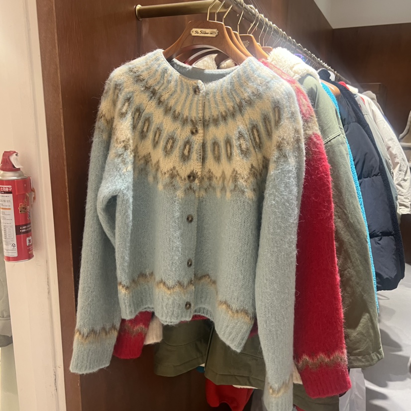 HEBON東大門㊣代購女裝新款推薦休閑時尚25秋冬熱賣毛衣開衫HEBON毛衣圖色1