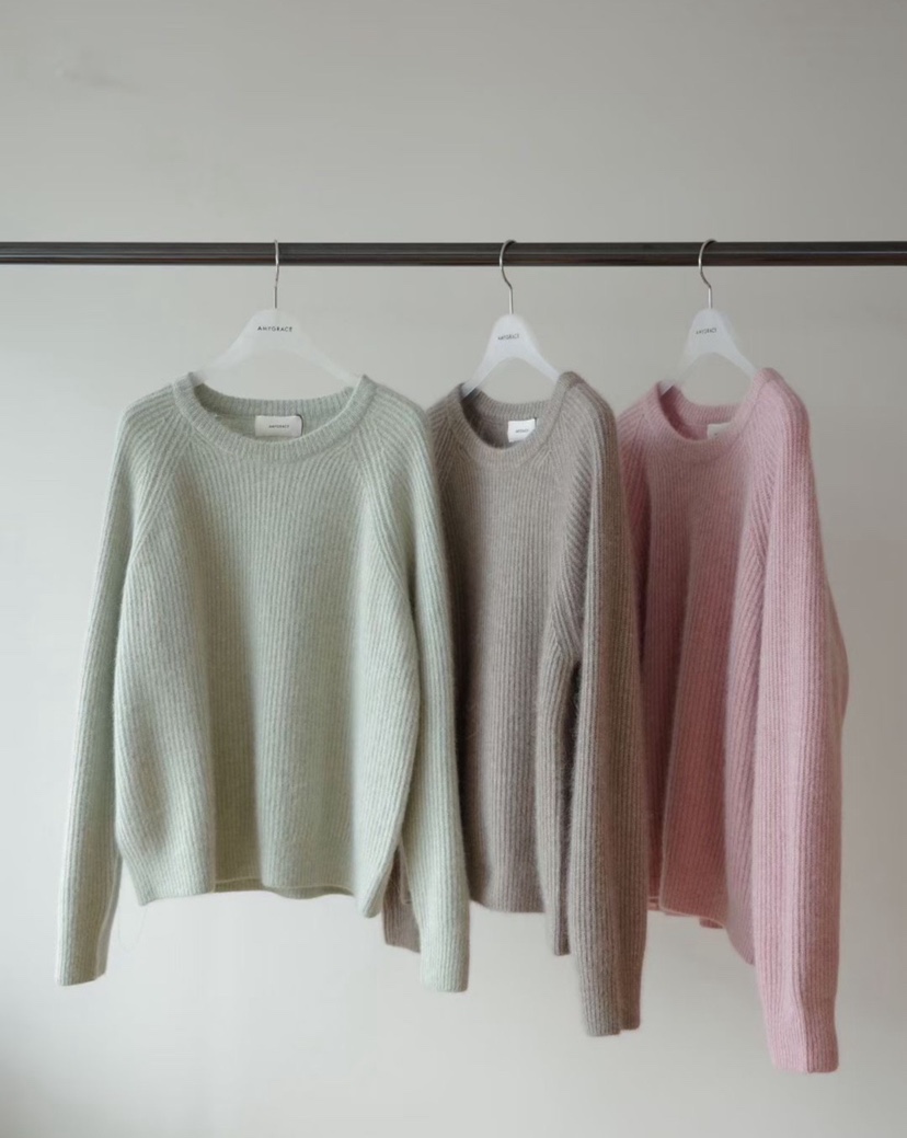 AMY GRACE韓國直郵㊣女裝新款25秋冬真品推薦熱賣休閑毛衣AMY GRACE毛衣圖色3左三色