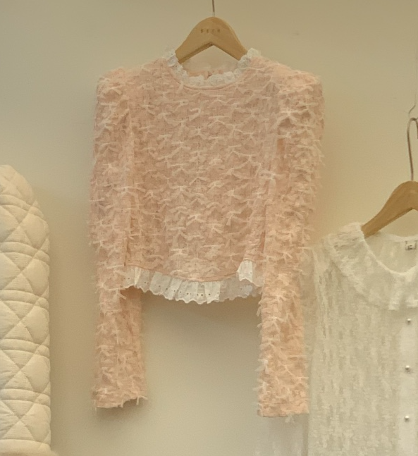 BEEN-A東大門㊣直郵女裝新款人氣休閑25秋冬襯衫蕾絲衫蕾絲BEEN-A襯衫/蕾絲衫圖色2