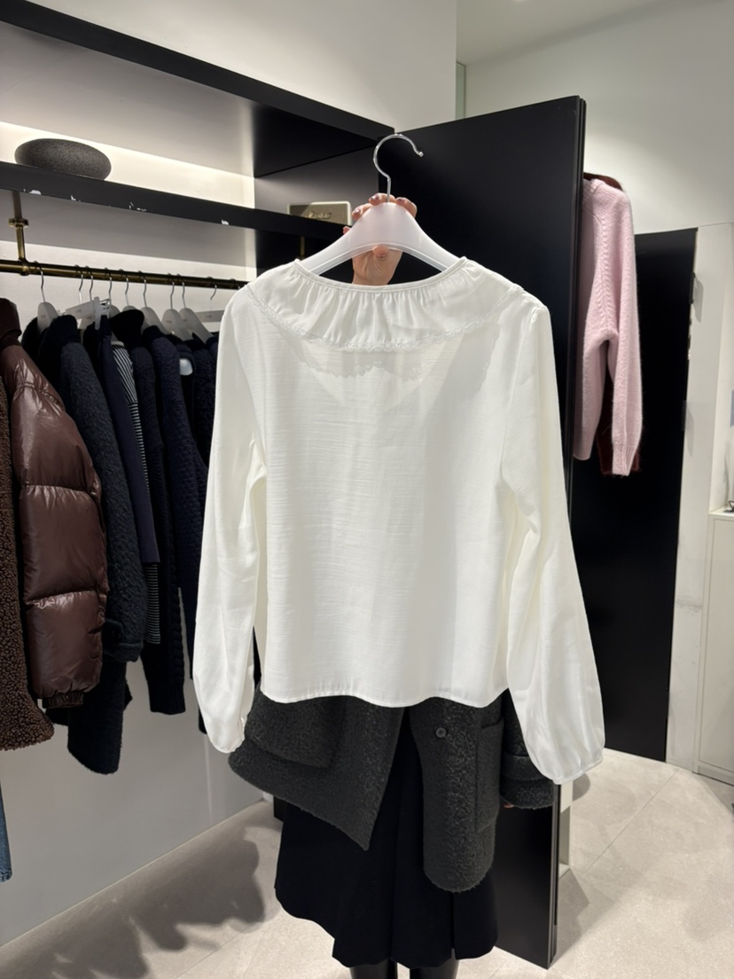 CREAM-P東大門㊣代購女士新款時尚人氣推薦休閑襯衫蕾絲衫CREAM-P襯衫/蕾絲衫