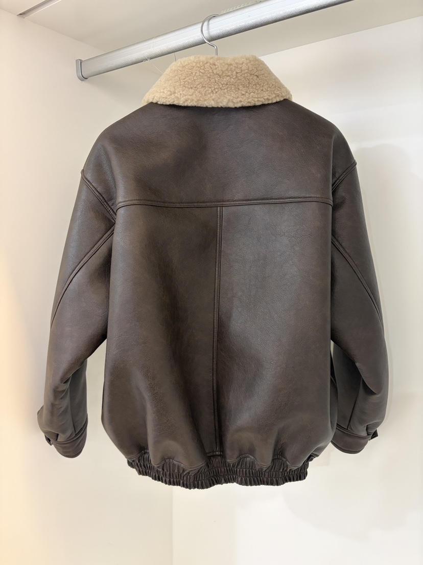 NORMAL韓國代購㊣女士新品真品熱賣25秋冬人氣時尚夾克皮革NORMAL夾克