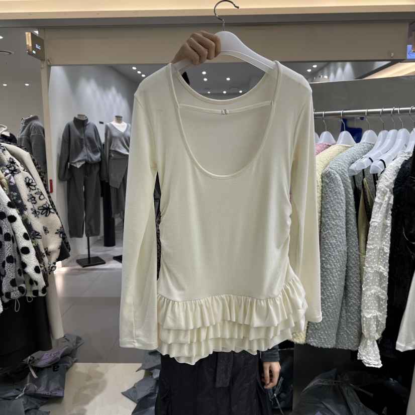 BENE東大門㊣代購女裝新品人氣25秋冬休閑時尚熱賣職業長袖T恤BENE長袖T恤