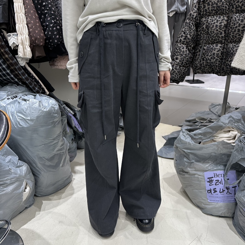 BENE韓國直郵㊣女士新款時尚熱賣25秋冬休閑職業真品休閑褲BENE休閑褲圖色2墨色