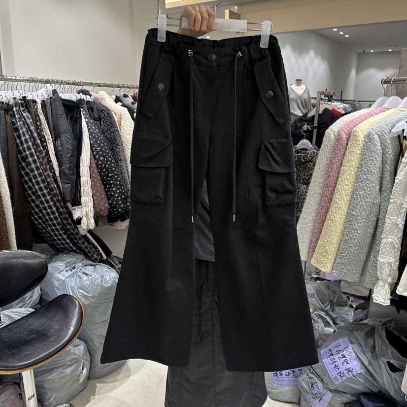 BENE韓國直郵㊣女士新款時尚熱賣25秋冬休閑職業真品休閑褲BENE休閑褲圖色4黑色