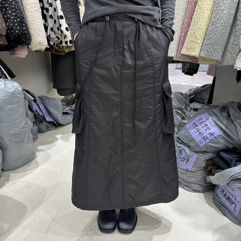 BENE韓國直郵㊣女裝新款熱賣推薦25秋冬真品休閑職業人氣長裙BENE長裙圖色2