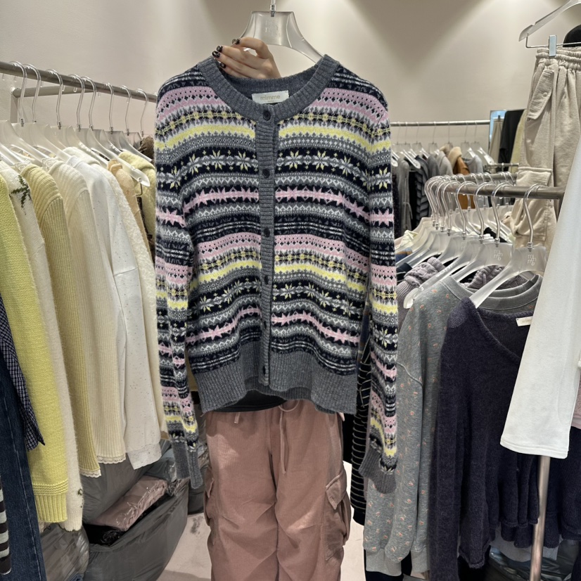 MIMME韓國直郵㊣女士新款真品休閑熱賣職業人氣推薦時尚針織衫MIMME針織衫圖色1